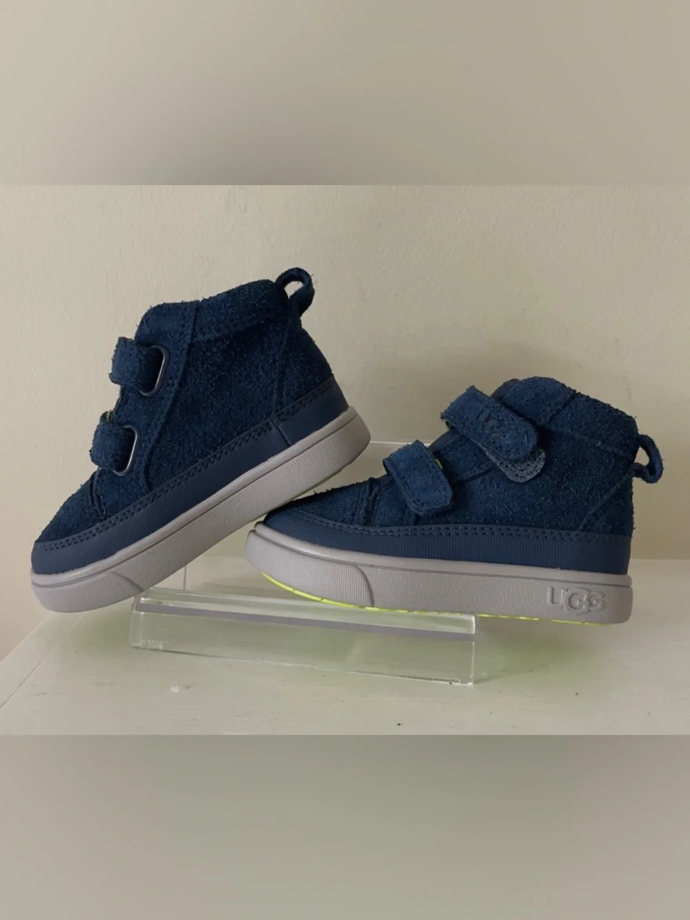 UGG Toddler Kids' Rennon II Weather Suede Sneaker Boot in Blue & Green Size 6